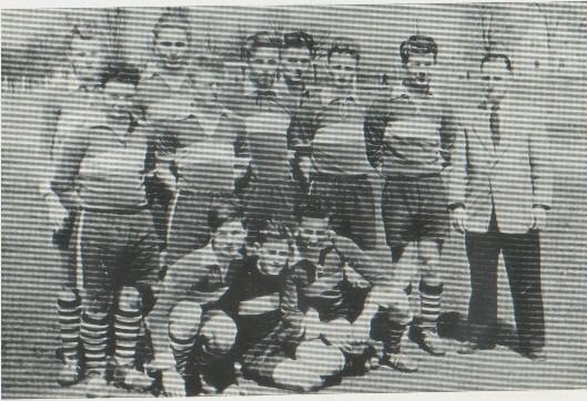 Die B-Jugend als Kreis- und Pokalmeister 1956