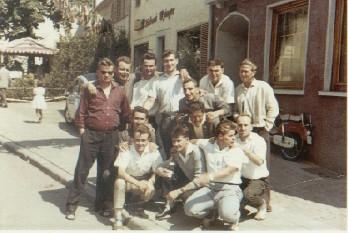 1.Mannschaft beim Frühschoppen Kerwe Montag 1961