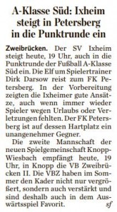 Bericht aus dem Pfälzischen Merkur