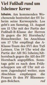 Bericht aus dem Pfälzischen Merkur