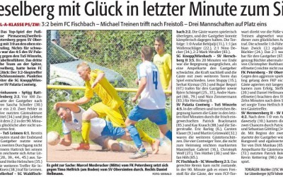 A-Klasse: Spielbericht 3. Spieltag