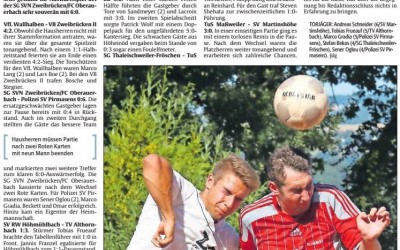 B-Klasse: Spielbericht 3. Spieltag