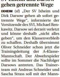 Trainerteam übernimmt ab sofort