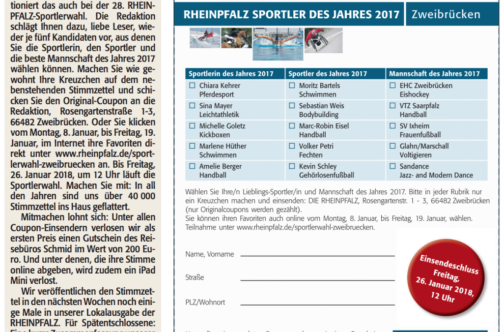 Rheinpfalz Sportlerwahl – Voting