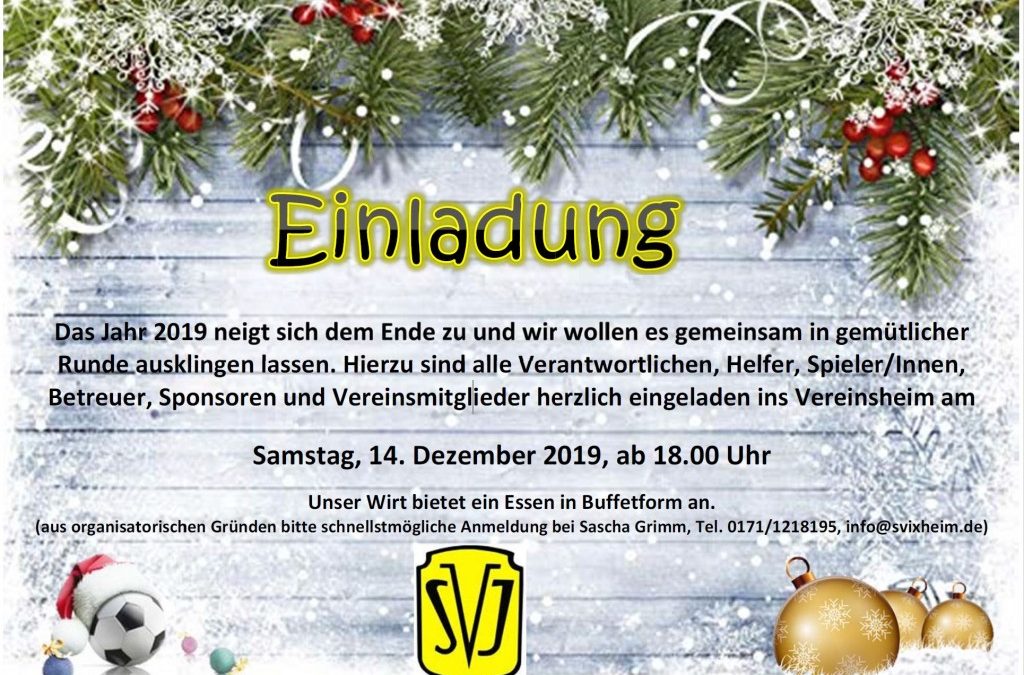 Weihnachtsfeier 2019