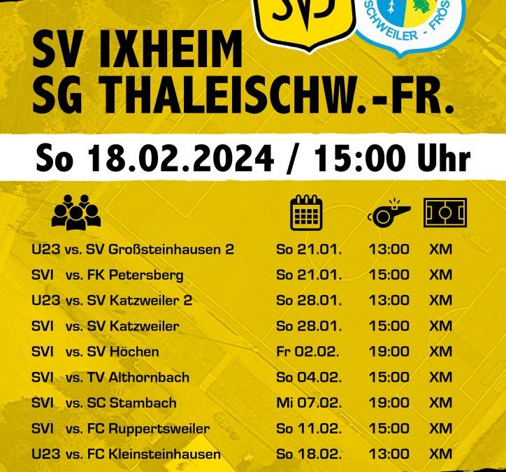 Testspiele unserer Männermannschaften