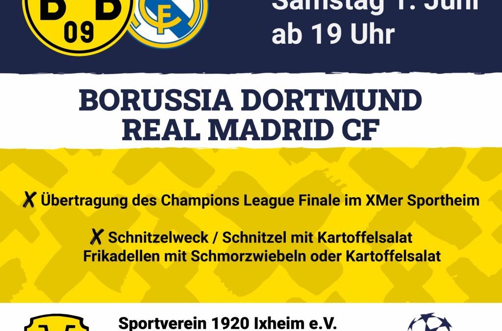 Champions League Finale im Sportheim